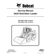 BOBCAT S630 SKID STEER LOADER SERVICE REPAIR MANUAL A3NT11001 & ABOVE, A3NU11001 & ABOVE