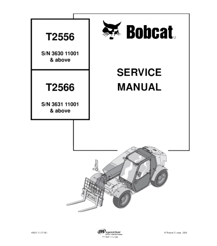 BOBCAT T2556, T2566 TELESCOPIC HANDLER SERVICE MANUAL
