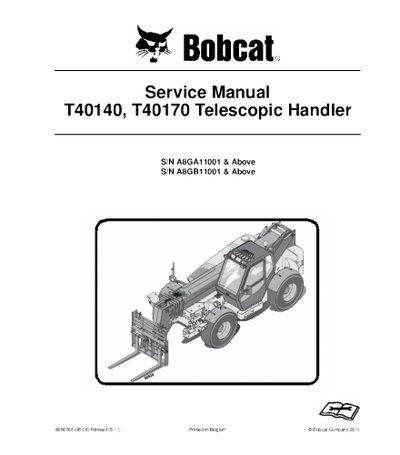 BOBCAT T40140, T40170 TELESCOPIC HANDLER SERVICE REPAIR MANUAL