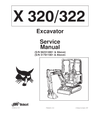 BOBCAT X320, X322 EXCAVATOR SERVICE REPAIR MANUAL