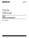 CATERPILLAR 7261 MARINE TRANSMISSION PARTS MANUAL 89B