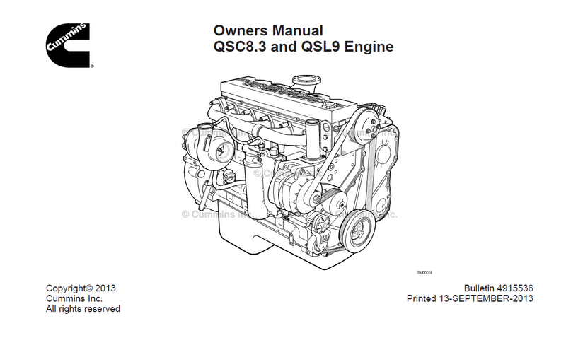 CUMMINS QSC8.3 & QSL9(Tier2) Engine Operation & Maintenance Manual  DOWNLOAD CUMMINS QSC8.3 & QSL9(Tier2) Engine Operation & Maintenance Manual