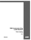 Case 780B Construction king Backhoe Loader Parts Catalog Manual B1405