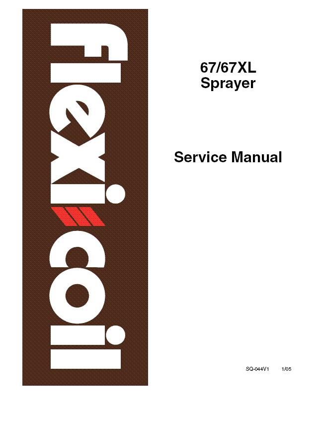 Case Flexicoil 67 67X 67XLT Field Sprayer Service Repair Manual SQ-044V1