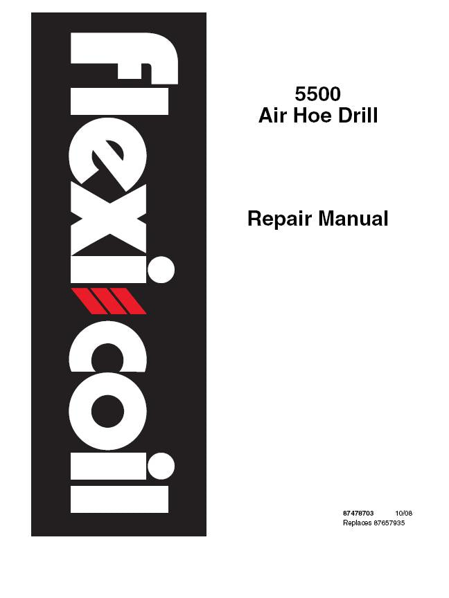 Case IH Flexicoil 5500 Air Hoe Drill Service Repair Manual 87478703