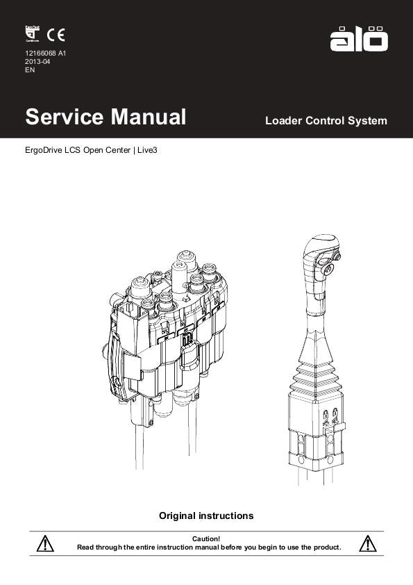 Case IH Loader Control System Ergo Drive Open Center Live 3 Service Manual 12166068
