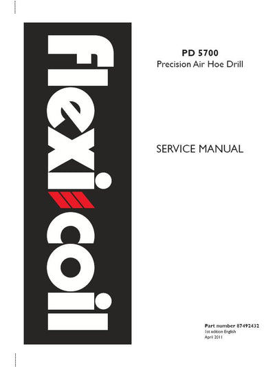 Case IH PD 5700 Precision Air Hoe Drill Service Repair Manual 87492432