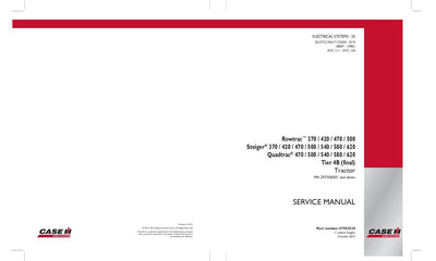 Case IH Quadtrac 470 500 540 580 620 Rowtrac 370 420 470 500 Steiger 370 420 470 500 540 580 620 Service Repair Manual 47935529 Service Repair Manual 47935529