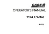 Case IH Tractor 1194 Operator’s Manual 9-9732