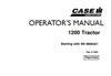 Case IH Tractor 1200 Diesel 4 Wheel Drive Tractor King – sn 9806321 & after Operator’s Manual 9-1982