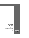 Case IH Tractor 1210 1210 24WD &1212 4WD (1212 W hydra-shift) Operator’s Manual 9-5017