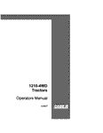 Case IH Tractor 1210 1210 24WD &1212 4WD (1212 W hydra-shift) Operator’s Manual 9-5017