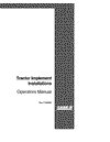 Case IH Tractor Implement Installation Operator’s Manual 7-60262
