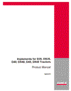Case IH Tractor Implements Manual for D DX 35 Through 45 Operator’s Manual 86618781