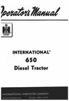 Case IH Tractor International 650 Diesel Operator’s Manual 1004490R3