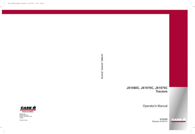 Case IH Tractor JX1060C JX1070C JX1075C Operator’s Manual 87553285