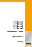 Case 21E 121E 221E 321E Series 3 Wheel Loader Service Manual Download