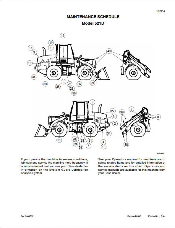 Case 521D Wheel Loader Workshop Service Repair Manual