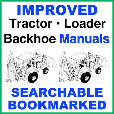 Case 580N Tractor Loader Backhoe Repair Service Manual & Loader Backhoe Operators Manual & Parts Catalog Manuals - IMPROVED - DOWNLOAD