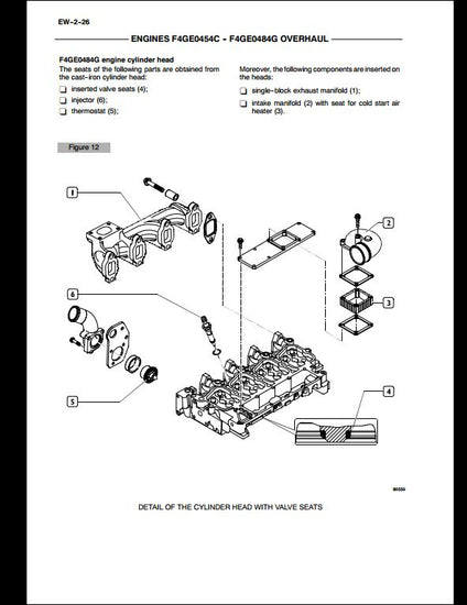  Case F4GE0454C F4GE0484G Engine Workshop Service Repair Manual