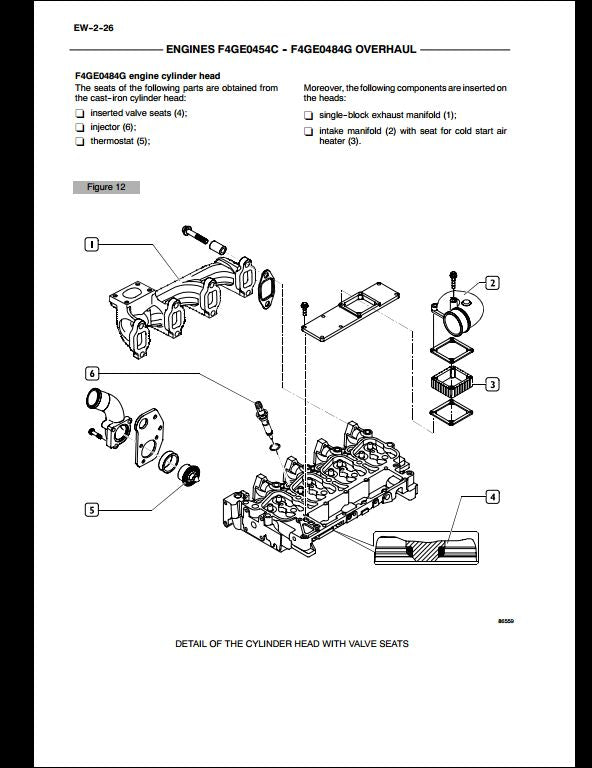 Case F4GE0454C F4GE0484G Engine Workshop Service Repair Manual