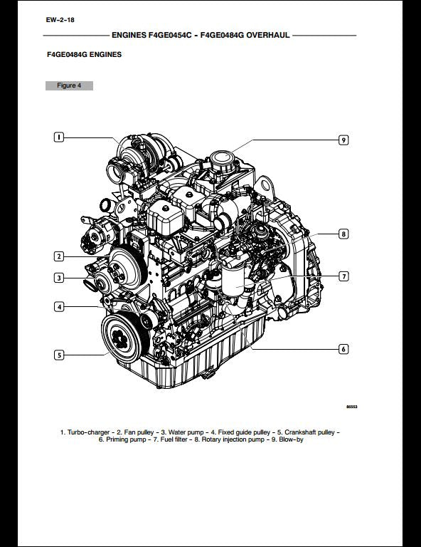 Case F4GE0454C F4GE0484G Engine Workshop Service Repair Manual