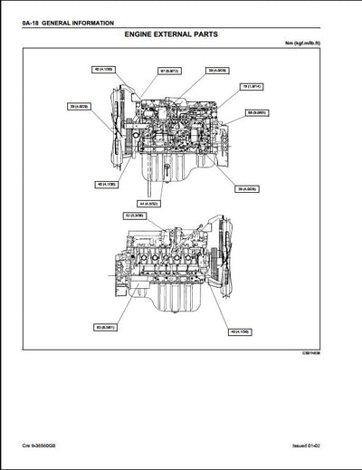 Case ISUZU 6HK1 Engine Workshop Service Repair Manual