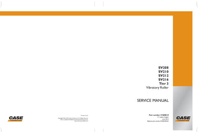 Download Case SV208 SV210 SV212 SV216 Tier 3 Vibratory Roller Service Repair Manual 47688018