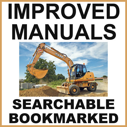 Case WX145, WX165 and WX185 Excavator Service Repair Manual & Operators Manual - IMPROVED - DOWNLOAD