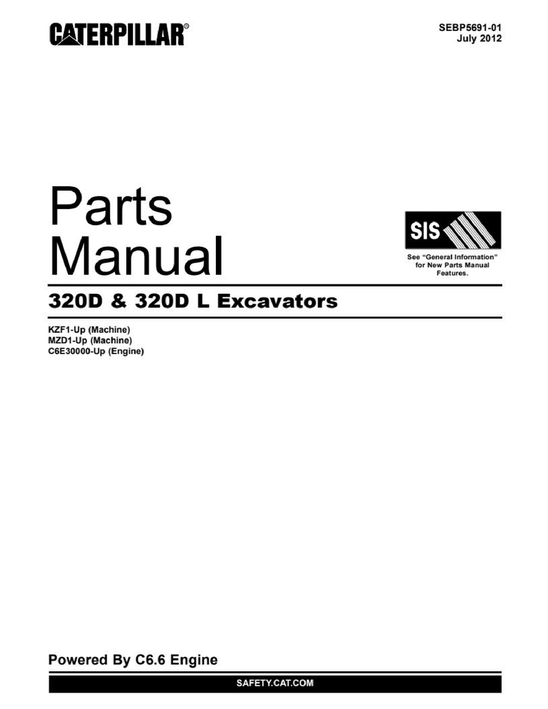 Caterpillar 320D 320DL Excavator Spare Parts Catalog Manual Download