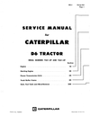 Download Caterpillar Cat D6 Crawler Tractor Service Repair Manual 74A1-up  and 76A1-Up