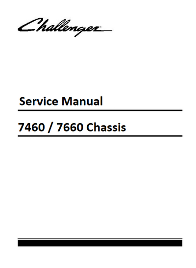 Challenger 7460 7660 Chassis Service Manual Download
