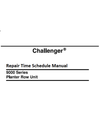 Challenger 9000 Series Planter Row Unit Repair Time Schedule Manual