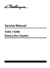 Challenger 9283 9286 Rotary Disc Header Service Manual Download