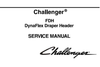 Challenger FDH DYNAFLEX Draper Header Service Manual Download