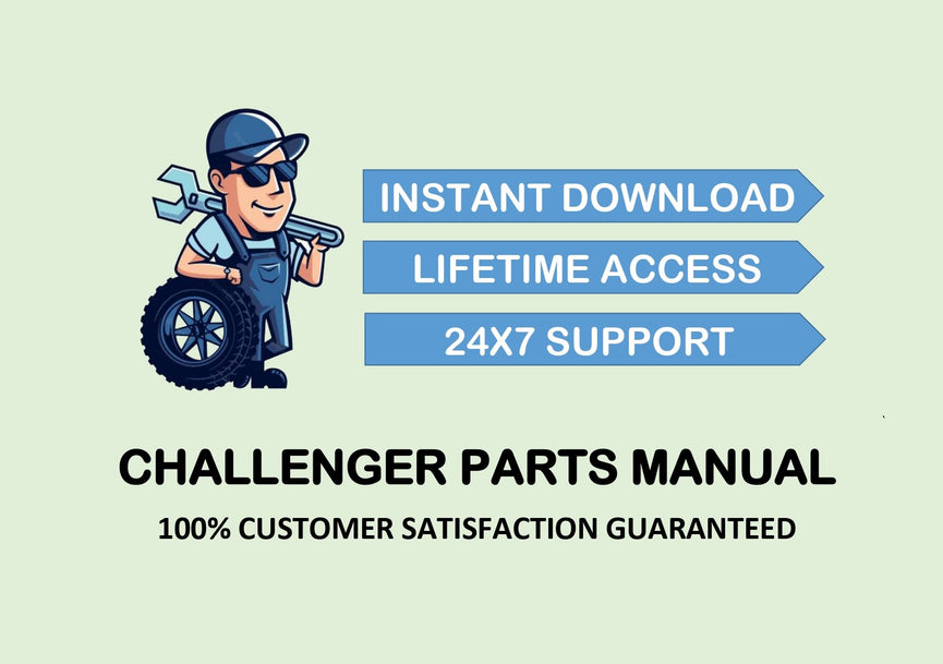 Challenger MT444 Tractor (Cpe444) Parts Manual Instant Download