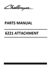 Challenger 6221 Attachment Parts Manual Instant Download