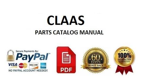 CLAAS UNIFARM CW 500-440 TEDDER PARTS CATALOG MANUAL SN 47301001-47399999