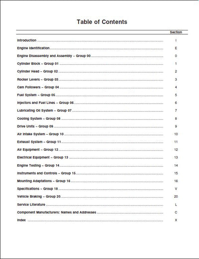 Cummins Engine M11 Series Engine Service Repair Shop Manual