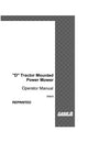Case IH Tractor D Mounted Power Mower Operator’s Manual D1615