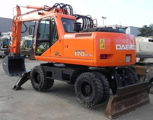Daewoo Doosan SOLAR 170W-V Wheel Excavator Operation and Maintenance Manual
