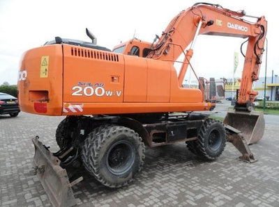 Daewoo Doosan Solar 200W-V Wheel Excavator Shop Service Repair Manual