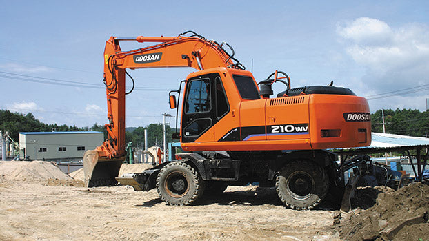 Daewoo Doosan Solar 210W-V Wheel Excavator Shop Service Repair Manual