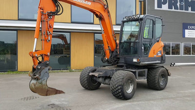 Doosan DX55W Wheel Excavator Electrical Schematic Diagram Manual Changes to rack actuator line