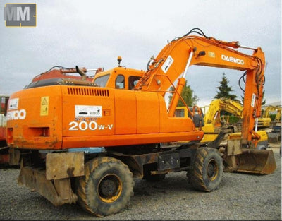 Doosan S200W-V Mini Excavator Service Shop Manual