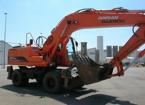 Doosan Solar 210W-V Wheeled Excavator Workshop Service Repair Manual