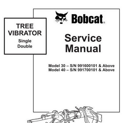 Download 2001 Bobcat Model 30 40 Single Double Tree Vibrator Workshop Service Repair Manual