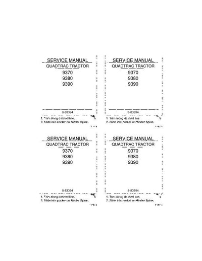 Download Case IH 9370, 9380, 9390 Quadtrac Tractor Service Repair Manual 8-83394RO