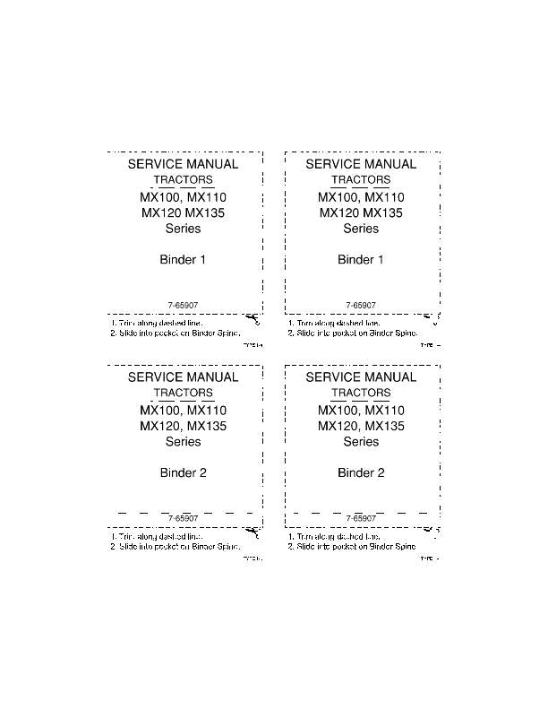 Download Case IH MX100, MX110, MX120, MX135 Series Tractor Service Repair Manual 7-65907