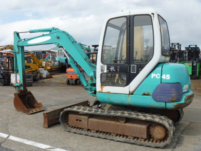 Download Komatsu PC45-1 (Italy) Hydraulic Excavator Parts Catalog Manual SN F1001-Up